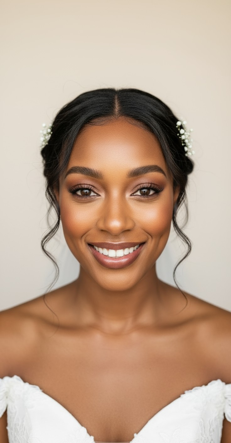 After Country Wedding Hair